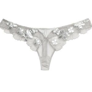fleur du mal - Violet Thong - Silver - Sz 2